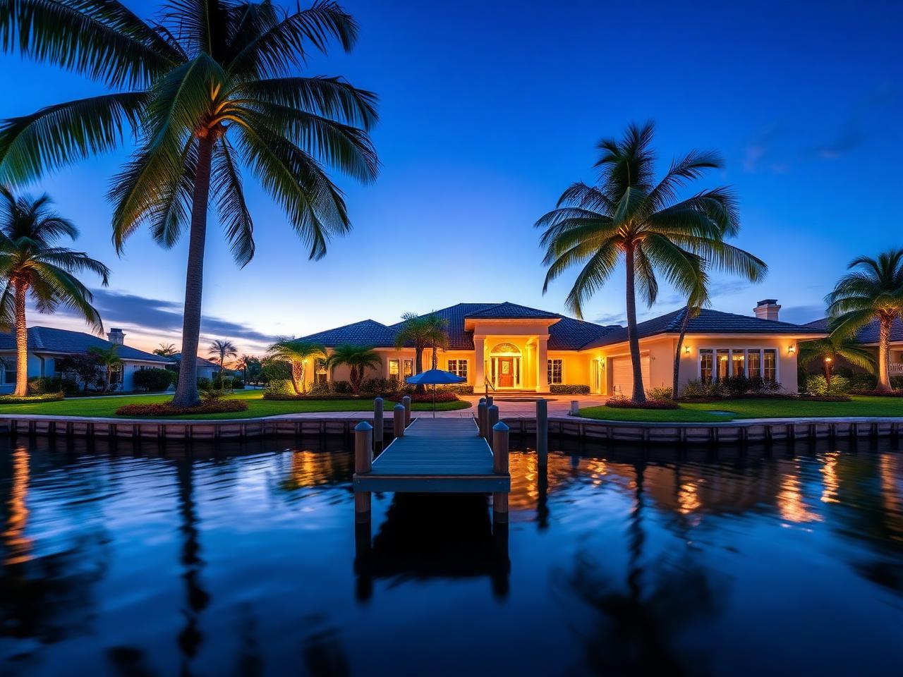 Waterfront Estate on the Canal in Cape Coral, FL